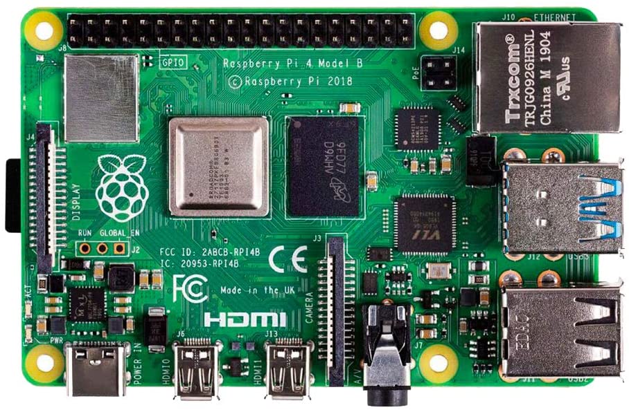 Raspberry Pi 4 Model B 4GB RAM Motherboard Quad Core 64 Bit WiFi Bluetooth (4GB)