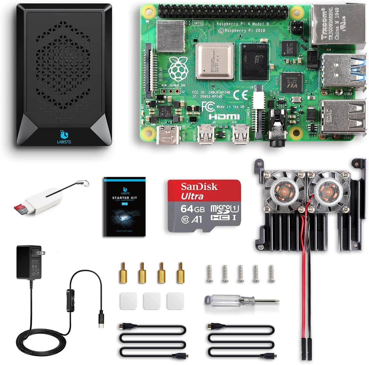 raspberry pi starter kit 8GB ram 64GB