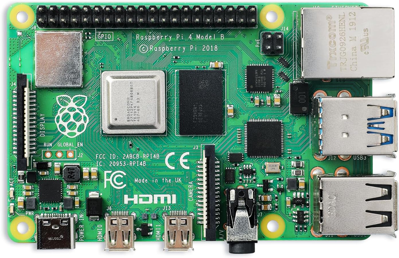 Raspberry Pi 4 Model B 4GB 8GB RAM Computer Brand New 64-bit Bluetooth WiFi