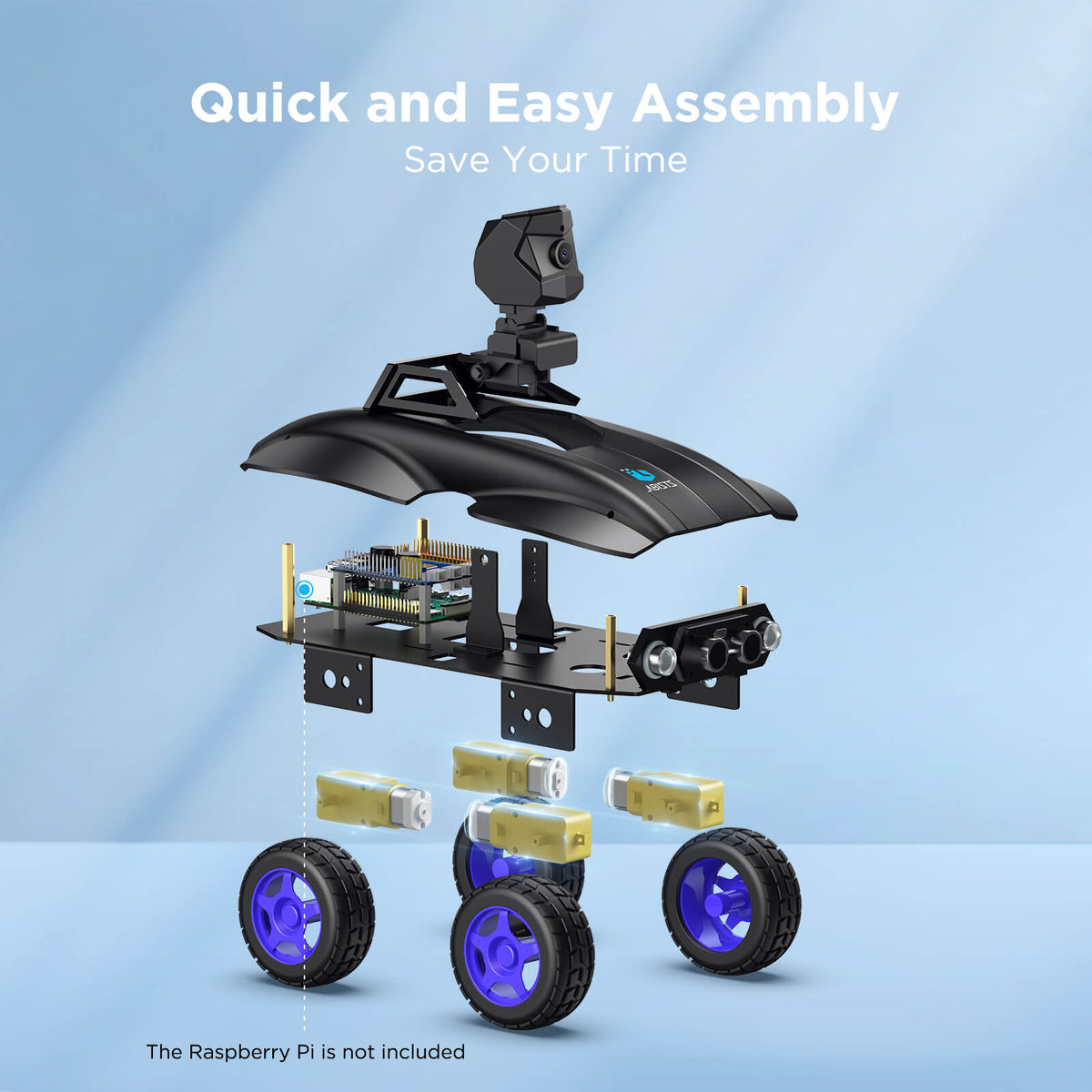 raspberry pi car assembly